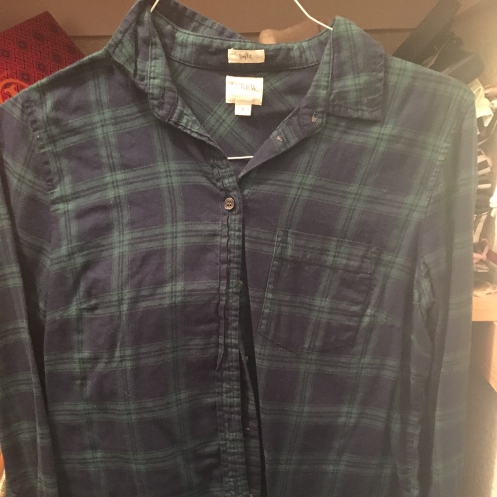 J crew plaid shirt